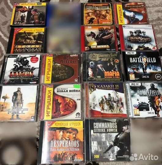 15 дисков с играми на пк