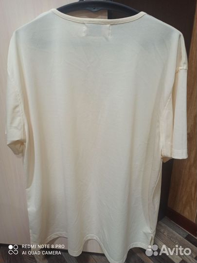 Блузка женская белая 54 размер б/у