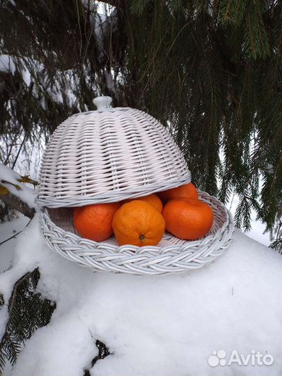 Плетёная хлебница