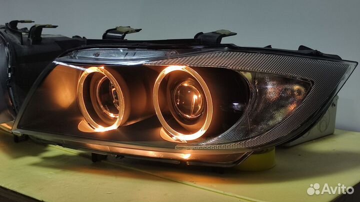 Фары BMW 3 E90 E91 Bi xenon Black (левый руль)