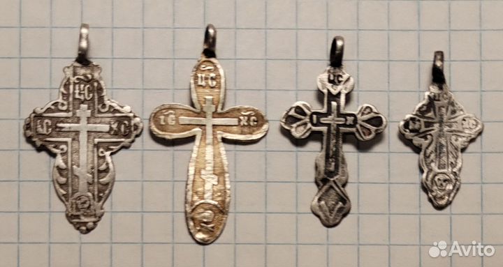 Старинные крестики. Серебро 84 пробы