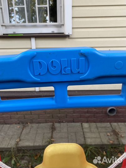 Детская горка с качелями