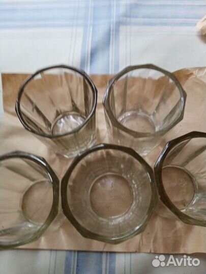 Новые граненые стопки (выпуска до 50х годов)