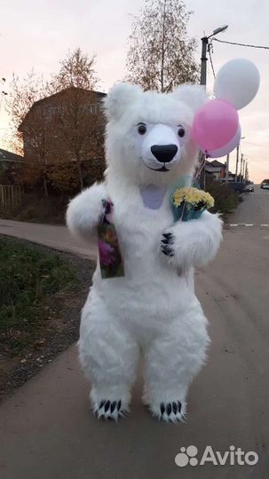 Белый мишка поздравление