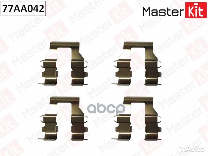 Комплект установочный тормозных колодок mitsubi