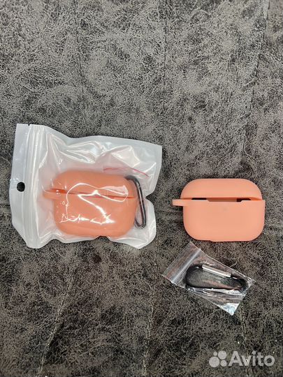 Чехол на AirPods Pro светящийся розовый