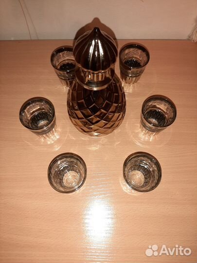 Штофы и графины СССР цветное стекло