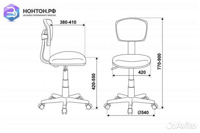 Кресло детское Бюрократ CH-W299 салатовое