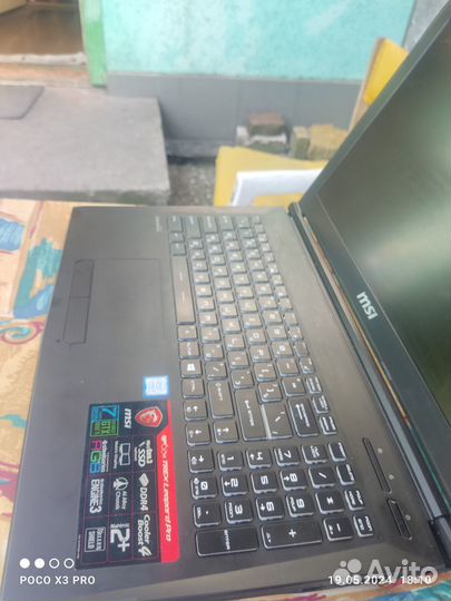 MSI GP62M 7REX-1657RU i7 7700 gtx1050ti