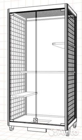 Шкаф-клетка, витрина для шиншилл, клетки на заказ