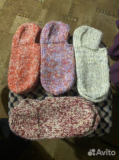 Вязанные носки и следки