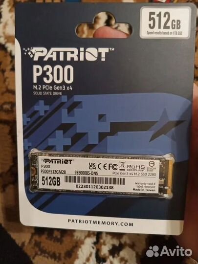 SSD диск Patriot Memory 512 гб