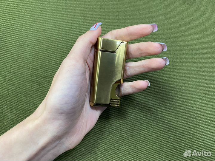 Зажигалка турбо Supsmok Золотая