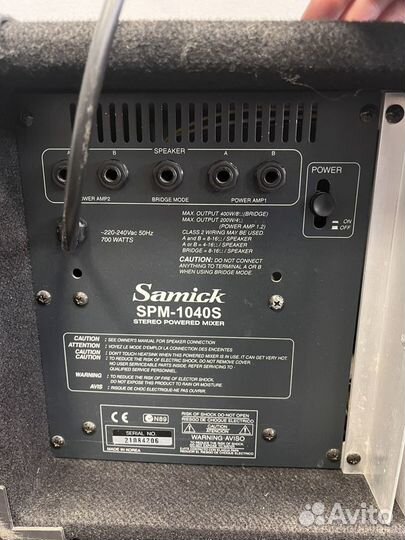 Микшер усилитель Samick SPM-1040S