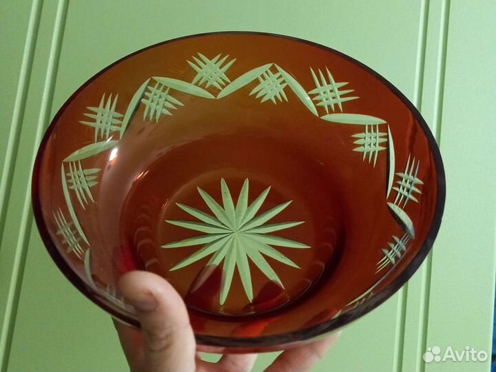 Ваза для фруктов и конфет стекло СССР