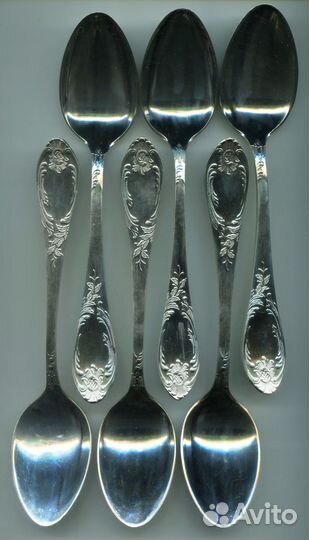 Набор мельхиоровых столовых ложек зiш