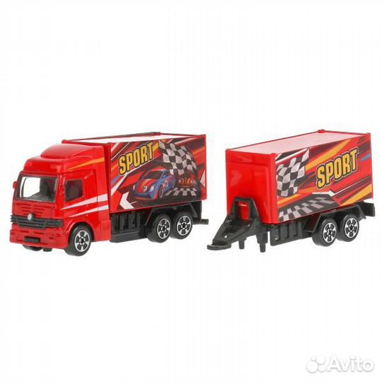 Машина Технопарк металл Фура с прицепом 20 см