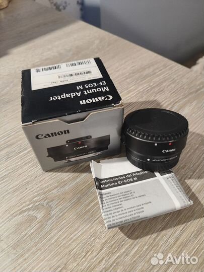 Canon mount adapter ef-eos m