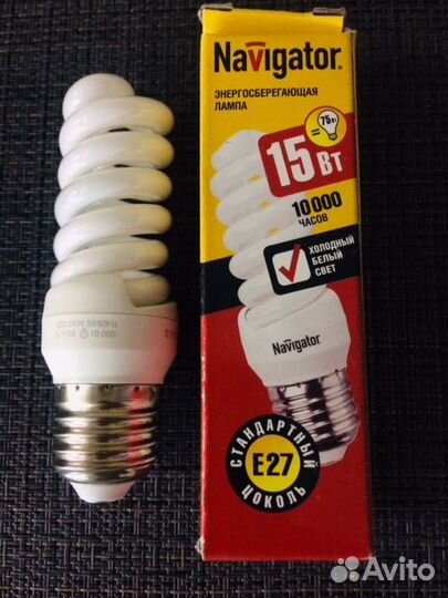 Лампы энергосберегающие navigator 15W, Е27