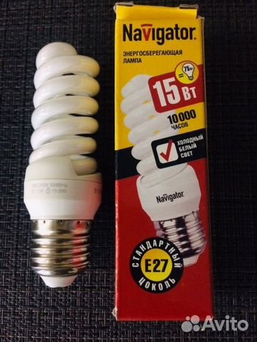 Лампы энергосберегающие navigator 15W, Е27