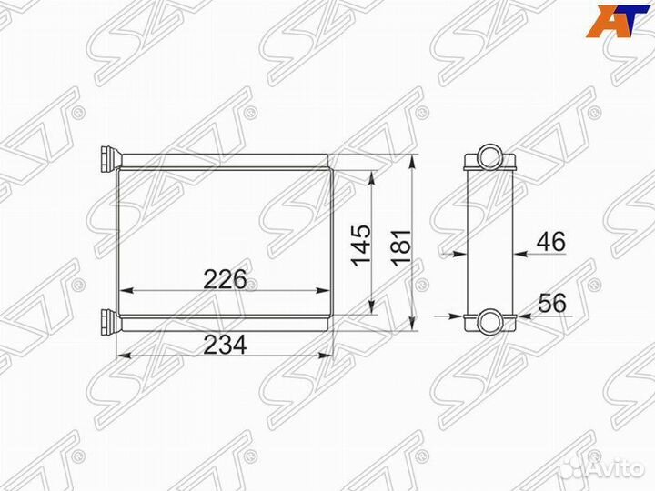 Радиатор печки Ipsum ACM20; Land Cruiser FZJ100