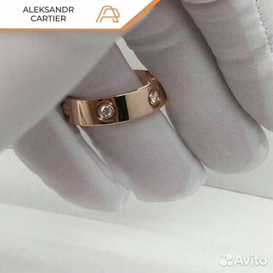 Кольцо Cartier золото, 6 бриллиантов 0,46ct