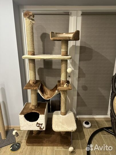 Стойка,когтеточка домик для кошки бу
