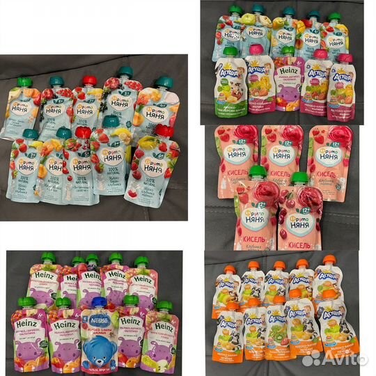 Детское пюре фруто няня, агуша, heinz