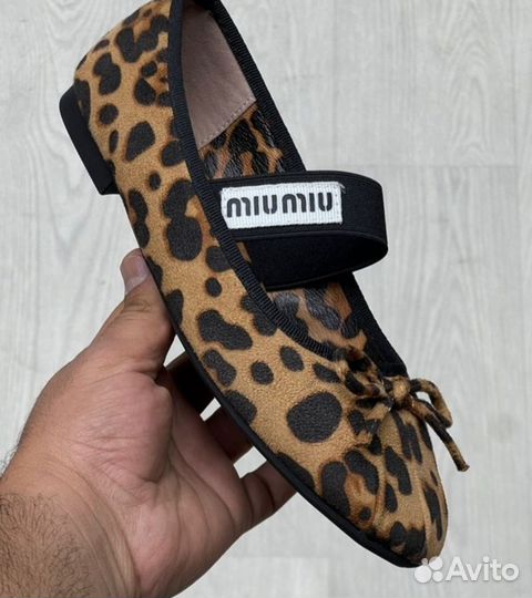 Балетки женские miu- miu