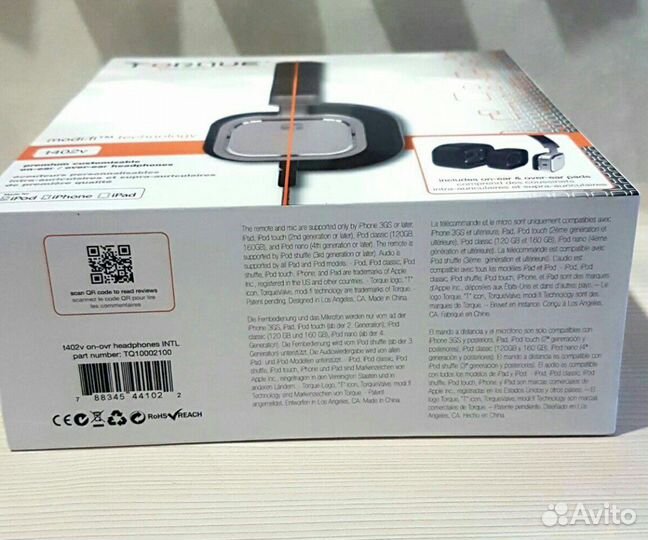 Наушники Torque T402v оригинал упаковка