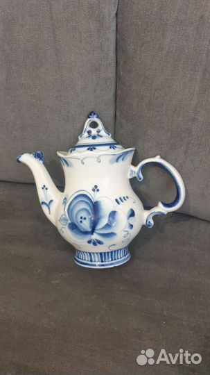 Чайник заварочный СССР Гжель