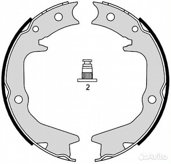 Колодки тормозные барабанные задн. mitsubishi ecli