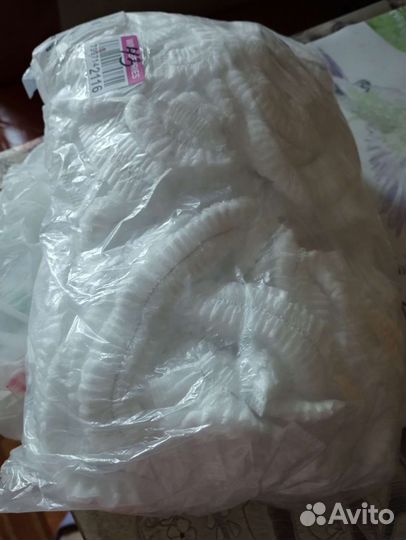 Шапочки одноразовые 100 шт. уп. /новые