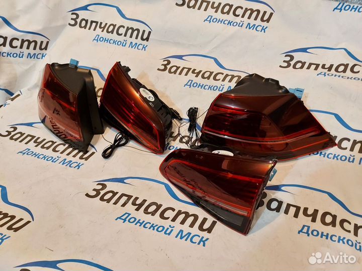 Комплект фонарей volkswagen golf 7 в стиле реста