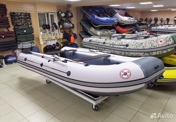 Лодка mishimo sport 430 (светло-темно-серый)