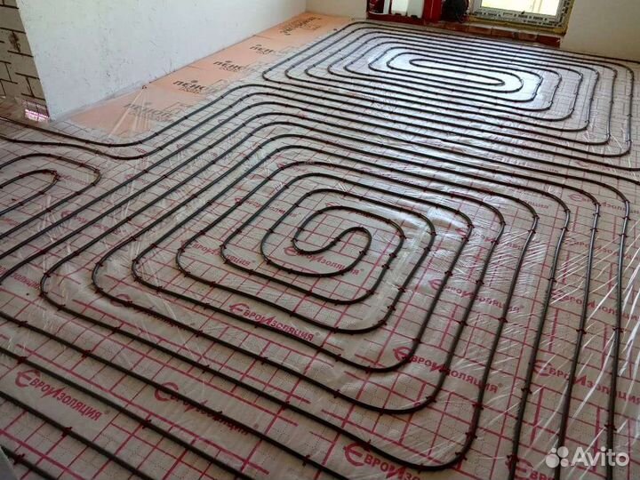 Установка теплых полов, монтаж систем отопления