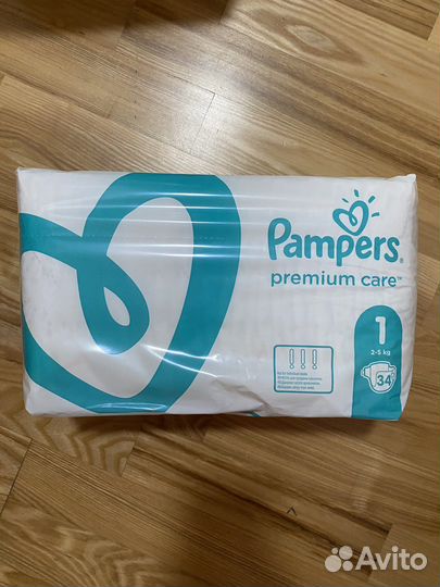 Памперсы Pampers premium care 1 (34 шт)