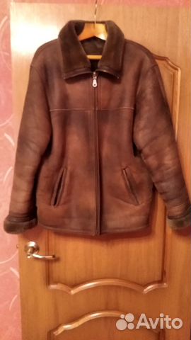 Дубленка натуральная мужская 50 52 размер