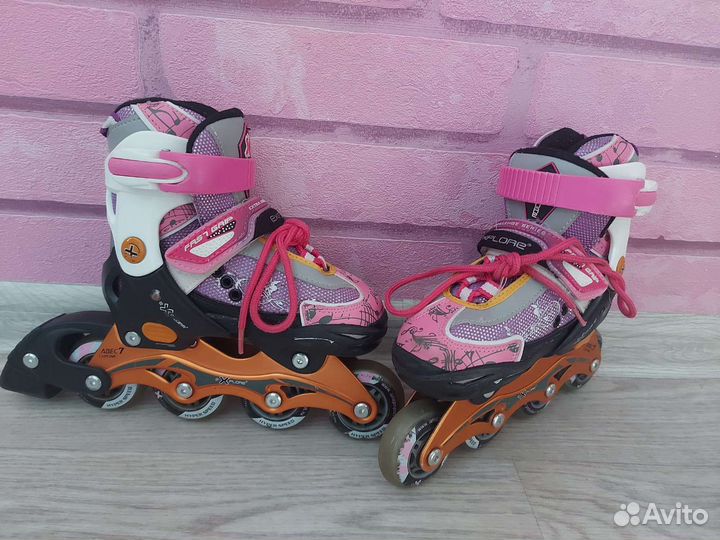 Роликовые коньки детские раздвижные
