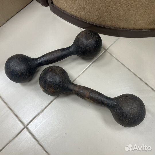 Гантели ссср. 8кг. 2х4кг (сзр)