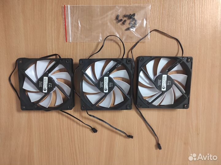 Кулер для корпуса, ID12025м12s 3 шт./ 1шт. 300