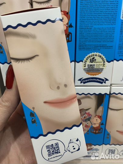 Тонер против черных точек с кислотами Elizavecca