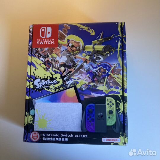 Nintendo switch oled splatoon 3 edition