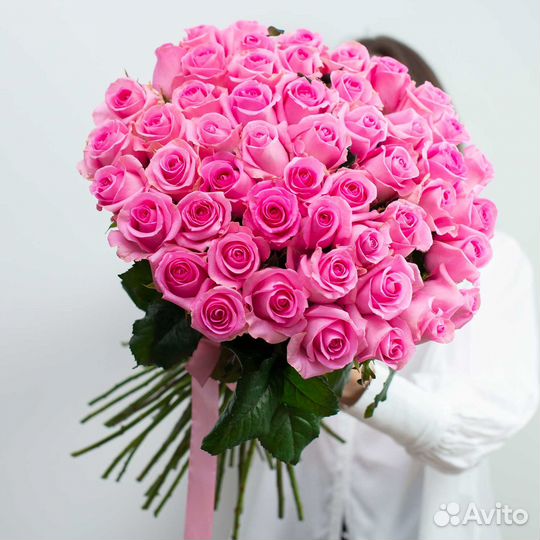 Букет из 35 розовых роз Кемерово