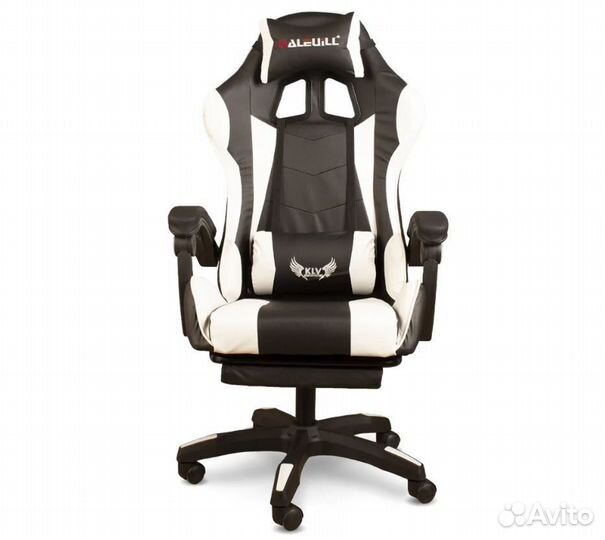 Компьютерное кресло с массажем - м202 белый