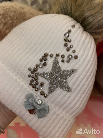 Шапка зимняя для девочки 50 52