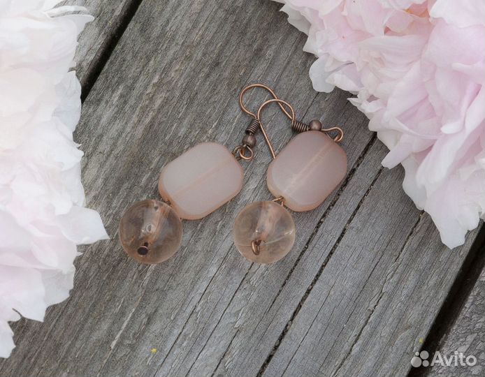 Серьги Пудра