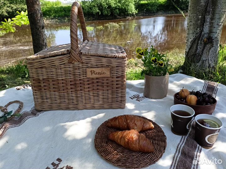 Корзина плетеная для пикника