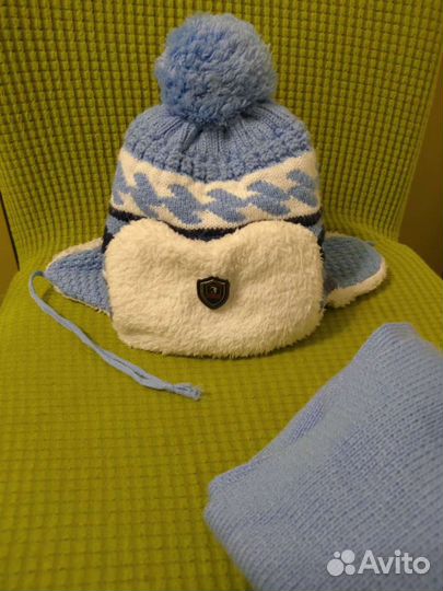 Комплект шапка и шарф для мальчика