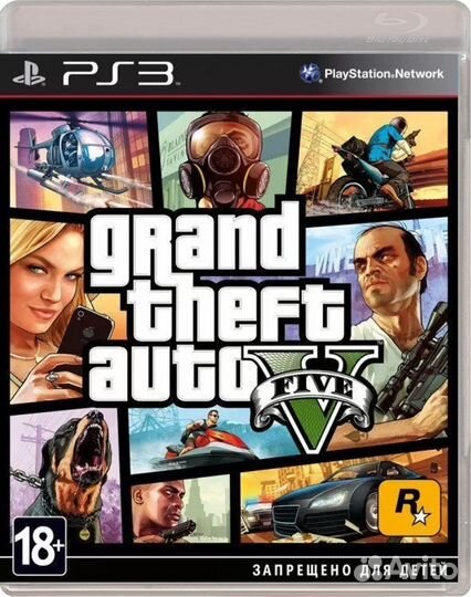 Grand Theft Auto V (GTA 5) PS3, русские субтитры